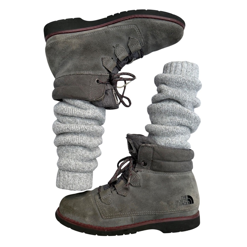 The North Face Ballard Lace II‎ Hiking Boots Waterproof Insulated Grey Suede W6